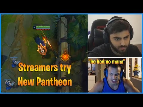 Streamers try New Pantheon REWORK | Tyler1:"He had no mana" | LoL Daily Moments Ep 554