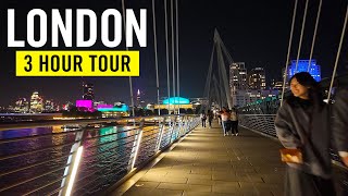 3 Hour Central London Walking Tour 2025 4K – Big Ben | Covent Garden | South Bank
