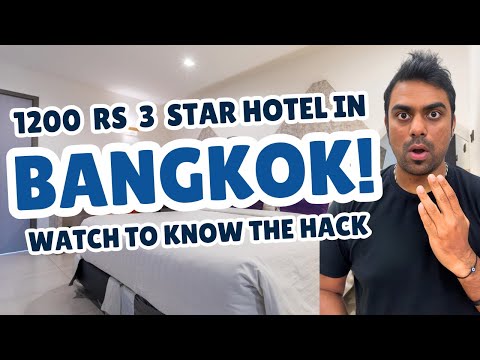 Unbelievable HACK! 3-Star Hotel in Bangkok for Just ₹1200 🇹🇭🔥