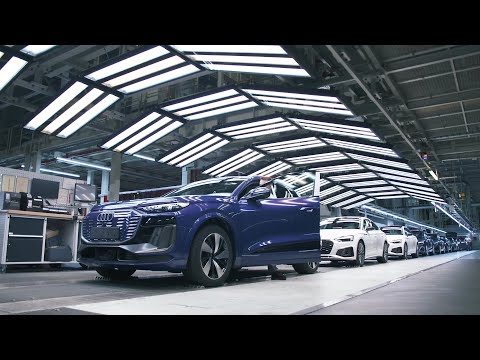 インゴルシュタット工場でのAudi Q6 e-tronの生産 - 組み立て工場