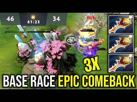 BASE RACE EPIC COMEBACK..!! 3x Rapiers Gyrocopter Vega vs TSpirit - TI9 CIS Qualifier | Dota 2