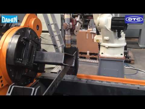 Plasma cutting system Square pipe cutting and slit and hole processing with a highly accurate robot and positioner. FD-V