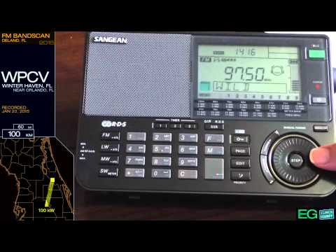 Local FM Bandscan for DeLand/ Orlando, FL (2015)