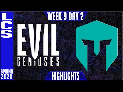EG vs IMT Highlights | LCS Spring 2020 W9D2 | Evil Geniuses vs Immortals