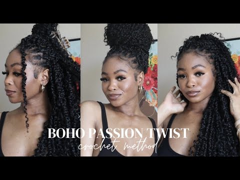 Xpressions Boho Passion Twist | Pre-twisted Crochet Hair | Versatile Crochet Install