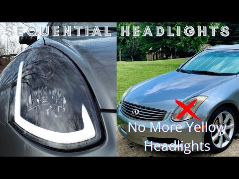 Quick & Easy G35 Headlight Install - Spec D Tuning Projectors!