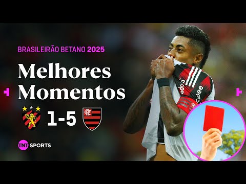 MENGÃO ATROPELA O SPORT COM DOIS EXPULSOS E GOLAÇO DO BH! | SPORT 1X5 FLAMENGO | MELHORES MOMENTOS