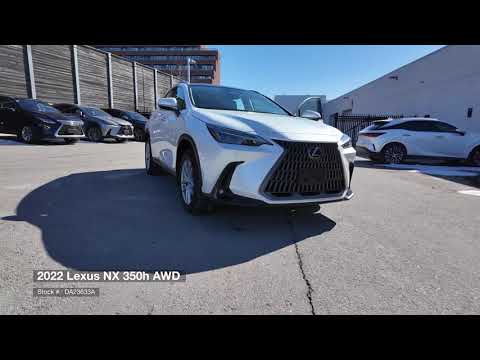 2022 Lexus NX 350h AWD in White for sale at Ken Shaw Lexus in Toronto, ON