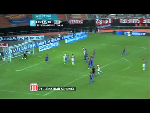 Gol de Schunke. Estudiantes LP 4 - Tigre 2. Fecha 19. Torneo Primera División 2014. FPT