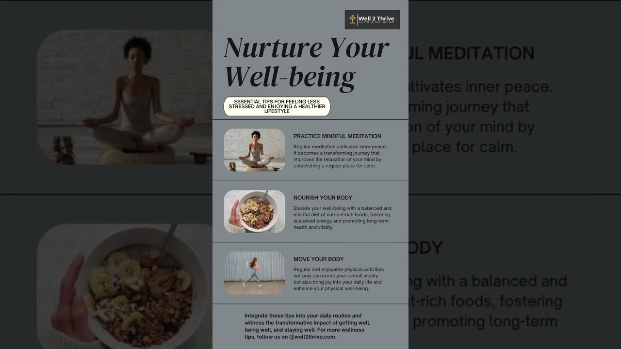 Nurture Yourself, Be Well & Thrive!