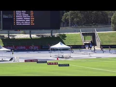 Ht1. 200m Hurdles U15yrs Women, Australian Athletic Championships, Sydney 15/04/2021