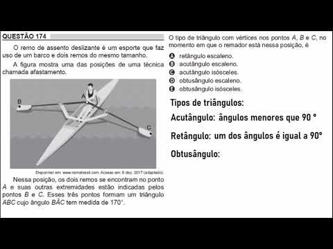 Enem 2018 Matemática: Questão 174 (caderno cinza) - Triângulos