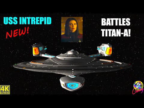 NEW USS Intrepid VS USS Titan A - Picard Season 3 - Ro Laren - Star Trek Ship Battles - Bridge Comma