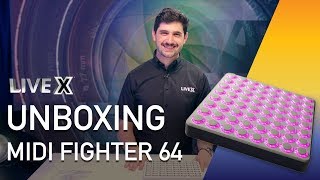 Video thumbnail for Unboxing: Midi Fighter 64 by Live X