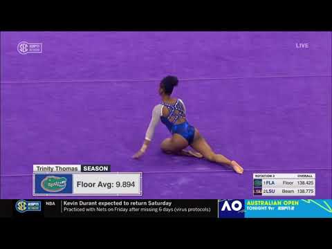 Trinity Thomas Perfect Floor Florida @ LSU 2021 10.000