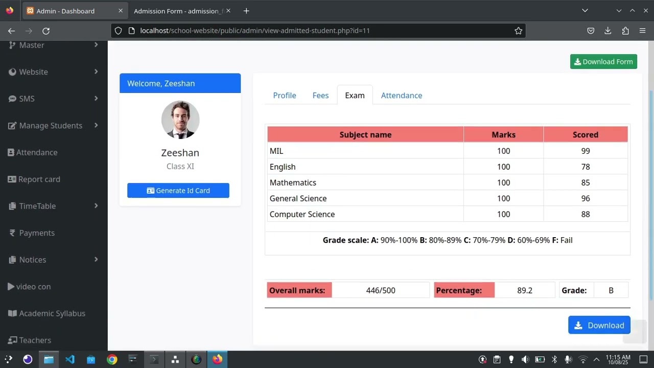 School Management System Demo | School ERP System (2025)