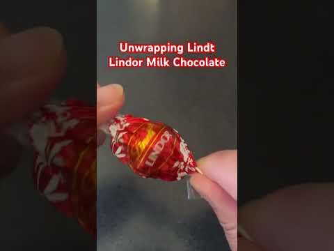 ASMR | Let’s Unwrapped Lindt Lindor Milk Chocolate #shorts #satisfying