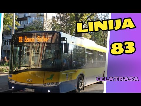 Trasa linije 83   -  Crveni Krst - Zemun Backa