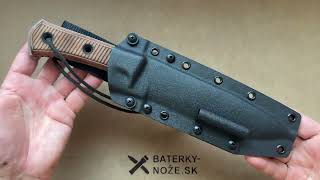 TRC Knives Apocalypse Post Apocalyptic Torched Natural Canvas Micarta - baterky-noze.sk