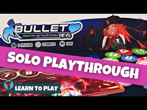 Bullet♥ Board Game | Solo Playthrough | Learn to Play | Totally Tabled