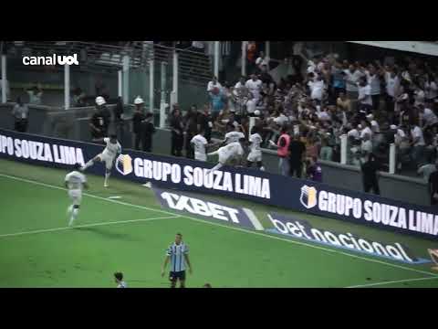 Santos 1 X 1 Grêmio _GOOOL! MARCOS LEONARDO