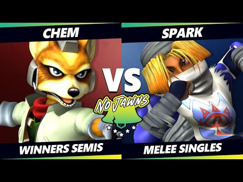 No Jawns 3 Top 8 - Chem (Fox) Vs. Spark (Sheik) Smash Melee - SSBM