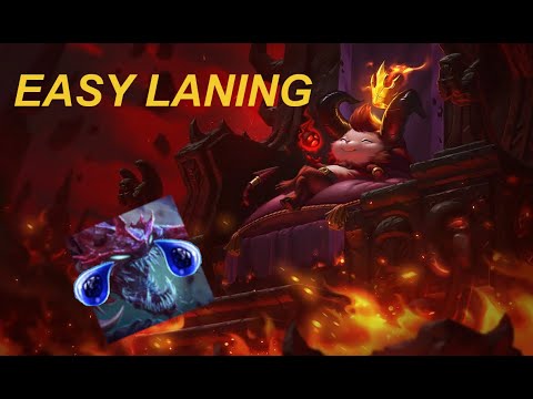 Teemo VS Chogath | How to stomp in Lane [Intern] [GER] - League of Legends