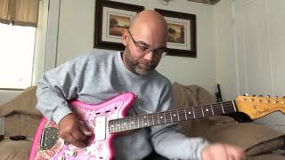 Video thumbnail for Fender MIJ Jazzmaster - Lovepedal Monkey Fist Fuzz - Quilter ToneBlock 200 by ThreeChordGuitar
