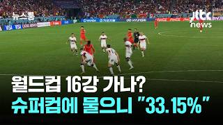 월드컵 16강 가나? 슈퍼컴퓨터에 물으니…33.15% / JTBC 뉴스룸