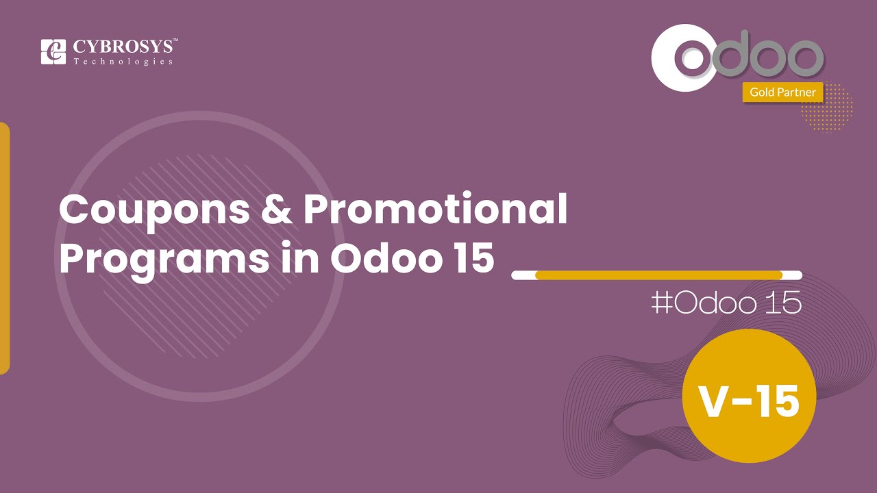 Coupons and Promotional Programs in Odoo 15 | Odoo 15 Sales | Odoo 15 Enterprise Edition