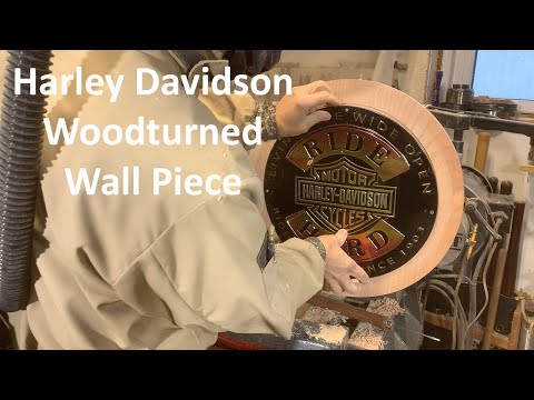 Woodturning a Harley Davidson Wall Piece