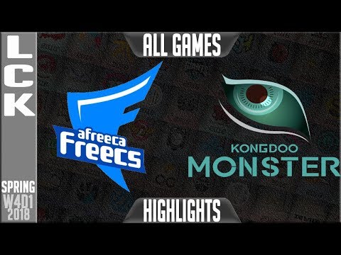 AFS vs KDM Highlights ALL GAMES | LCK Week 4 Spring 2018 W4D1 | Afreeca Freecs vs Kongdoo Monster
