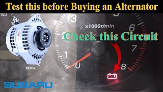 Alternator not charging? Check this circuit