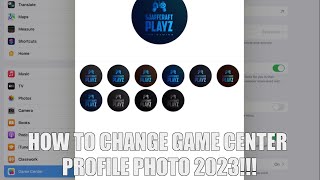 HOW TO CHANGE GAME CENTER PROFILE PHOTO 2023!!!