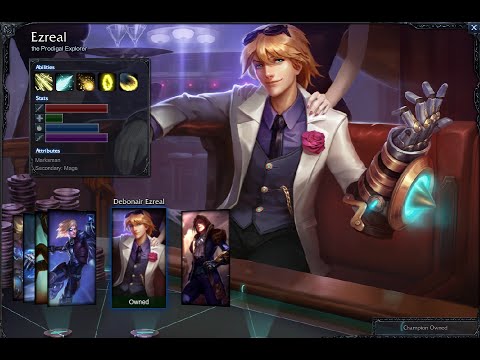 Debonair Ezreal Skin Spotlight Gameplay 1080p HD