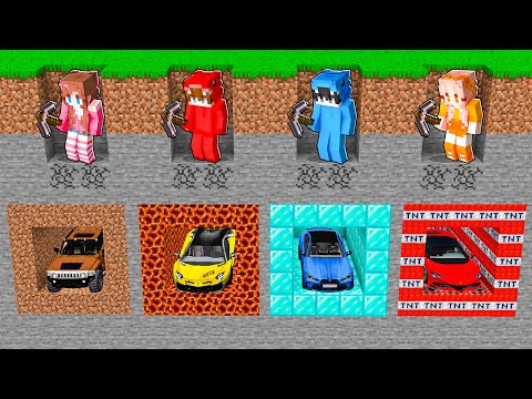 Encontramos los MEJORES SUPERCOCHES ENTERRADOS en Minecraft!
