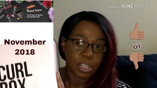 November curlbox featuring "Palmer's Natural Infusion"