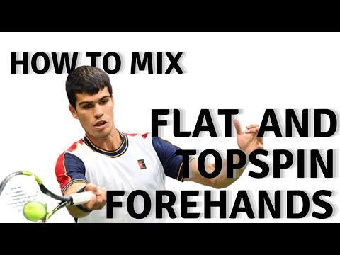 Simple technique to hit flat or topspin on your forehand