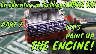 How to Paint Engine For an Old Model Car Kit  (AIBMC Part7)