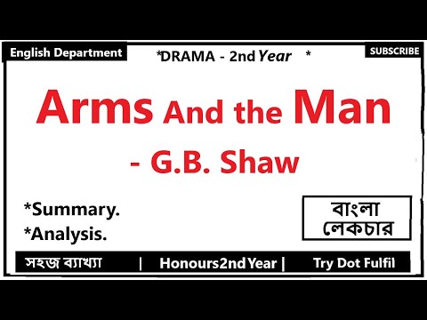 Character Sketch of Sergius Saranoff by English Family 87 | Arms and the  Man by George Bernard Shaw - YouTube