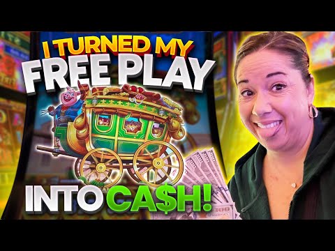 She Turned FREE MONEY Into CASH! 😳 Free Play Friday Hits!
