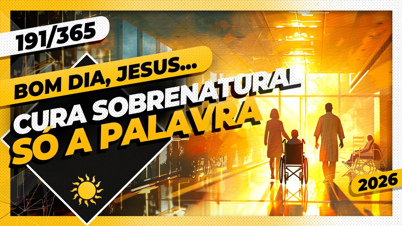 CURA SOBRENATURAL: SÓ A PALAVRA - Bom dia, Jesus! 191/365 (2026)