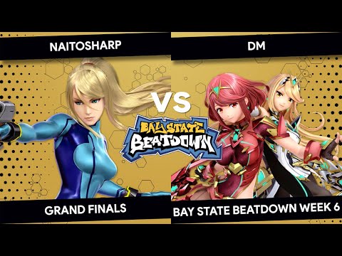 Bay State Beatdown #6 - naitosharp (ZSS, Joker, Mario) vs DM (Pyra/Mythra, Pikachu) - Grand Finals