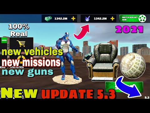 New update 5.3 | rope hero vice town | naxeex ltd.| real video | BLACK SPIDER 2.0 ||