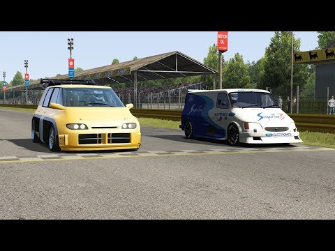 Ford Supervan III vs Renault Space F1 at Monza Full Course 1966