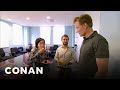 Conan Busts His Employees Eating Cake CONAN On TBS