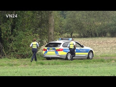 01.09.2019 - VN24 Lokal - Auto landet im Maisfeld - flüchtiger Fahrer mit Hubschrauber gesucht