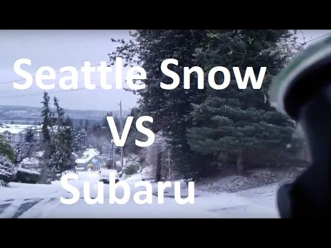 Snow in Seattle! / Subaru AWD up a huge hill