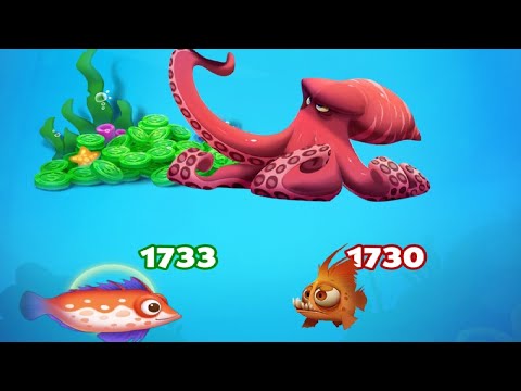 Fishdom vs. Giant Squid ▶️ Get Treasure 💎
