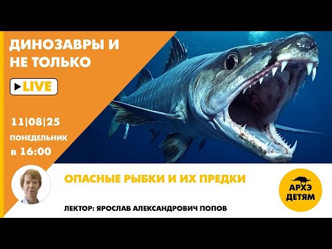 Занятие "Опасные рыбки и их предки" рубрики "Динозавры и не только" с Ярославом Поповым